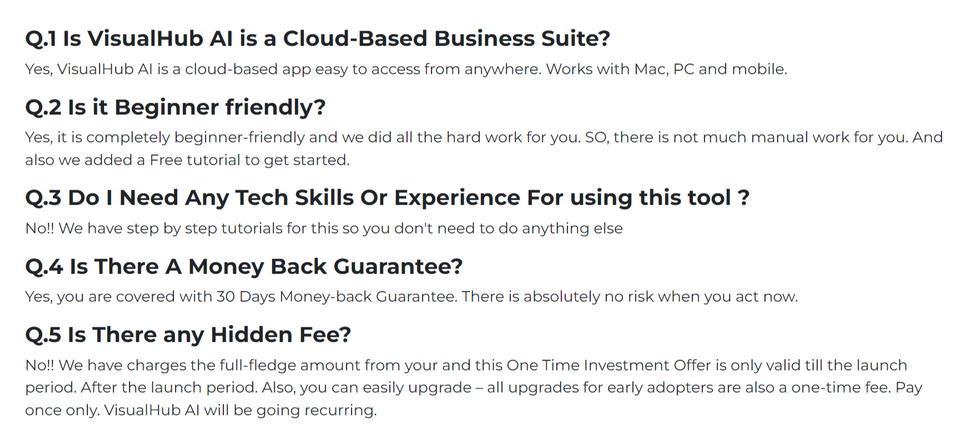 visualhub-ai-review-questions-FAQ