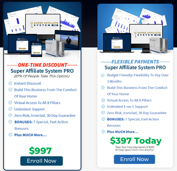 Cost and Value for Money - John Crestani Super Affiliate System