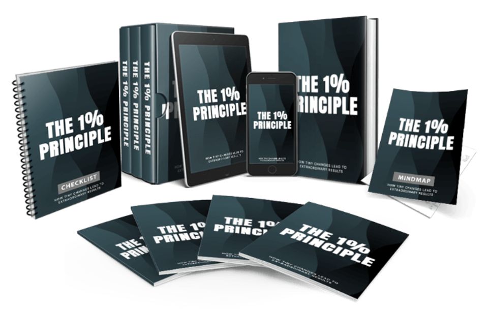 PLR The 1 Percent Principle Review - Harnessing the Potential of Daily Tiny Steps to Success