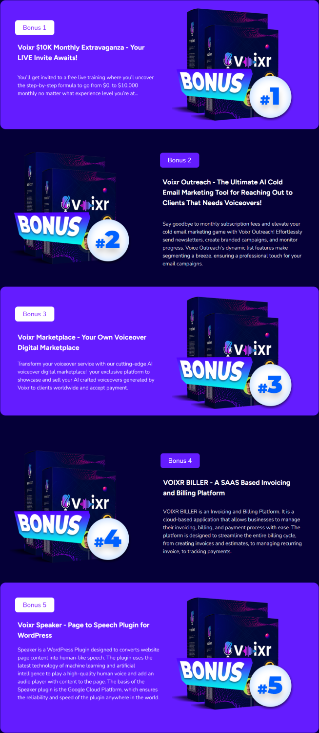 Voixr Free Bonuses - Voixr Review