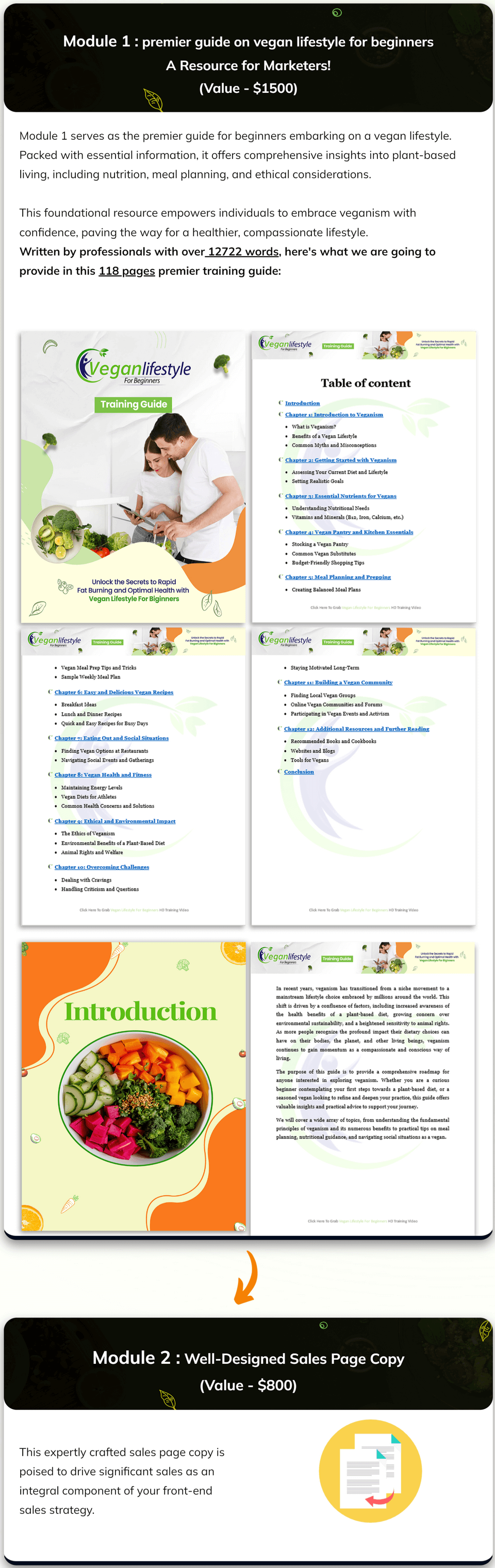 Key Components - Vegan Lifestyle For Beginners With PLR Review Comprehensive Training Guide: Learn the principles and benefits of veganism, and understand its growing popularity. Basics of plant-based nutrition, including essential nutrients, protein sources, and tips for balanced vegan meals. Practical strategies for transitioning to a vegan diet gradually and sustainably. Guidance on handling social situations, dining out, and addressing concerns from friends and family. Explore online communities and local groups for ongoing support. Reseller Kit: Includes PLR licenses and all essential marketing materials. Enables easy rebranding of the entire product for personalized use. Explore the detailed modules included in Vegan Lifestyle for Beginners with PLR for a comprehensive understanding.