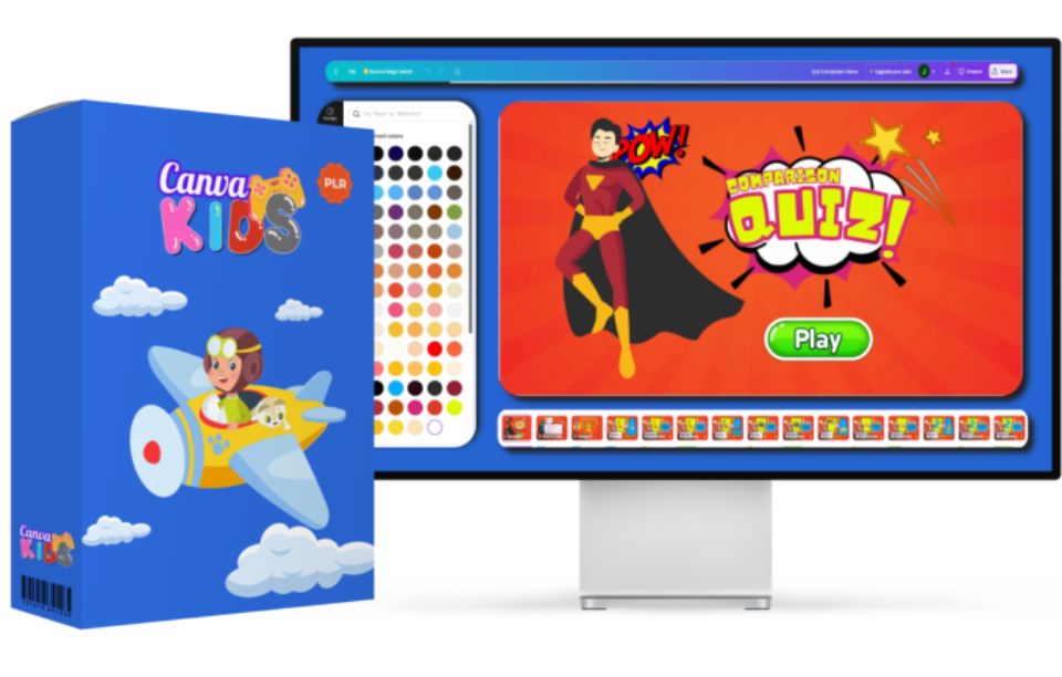 Canva Kids Game PLR Review Unleash Profit Potential with Fun Kids Games!