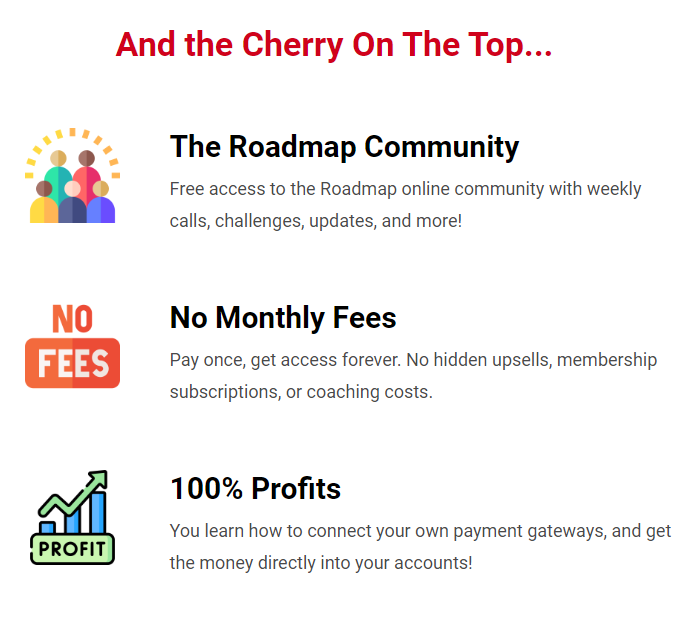 Earnings Potential with Roadmap Course with Master Resell Rights