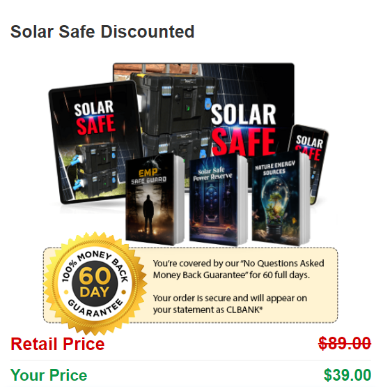 Pricing and Guarantee - Solar Safe Grid Review