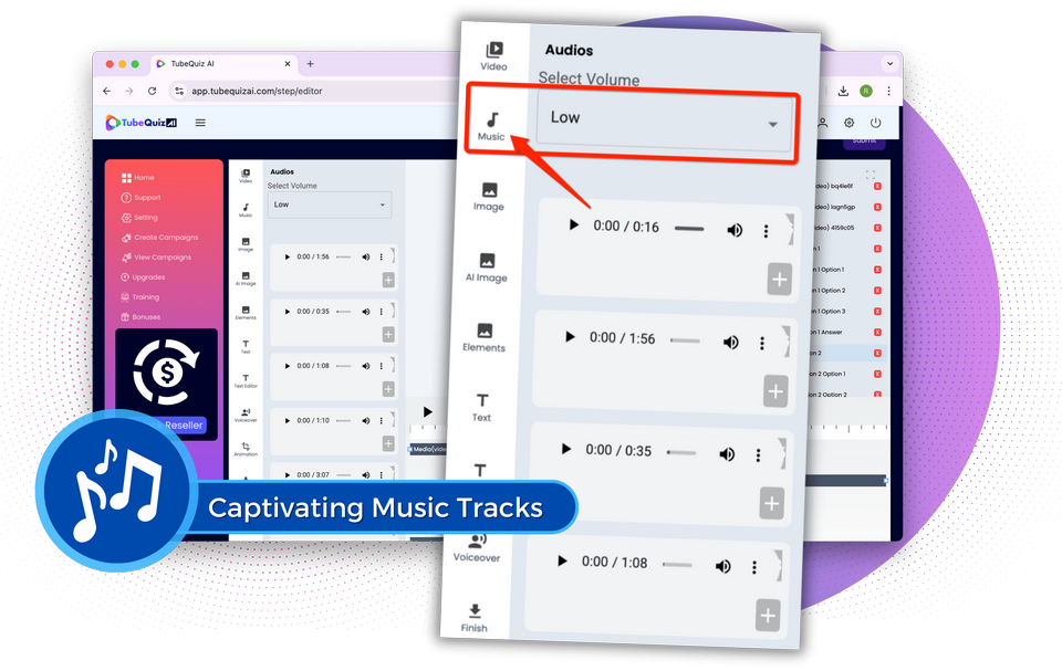 TubeQuiz-AI-Feature-11-captivating-music