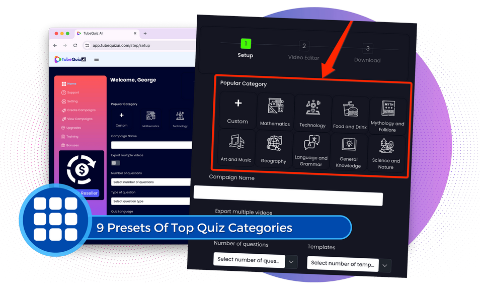TubeQuiz-AI-Feature-4-nine-presets