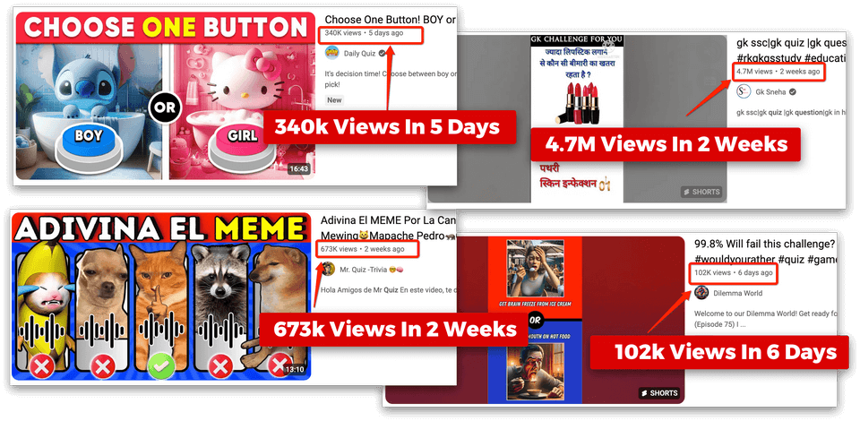 TubeQuiz-AI-Sample-Result-Views