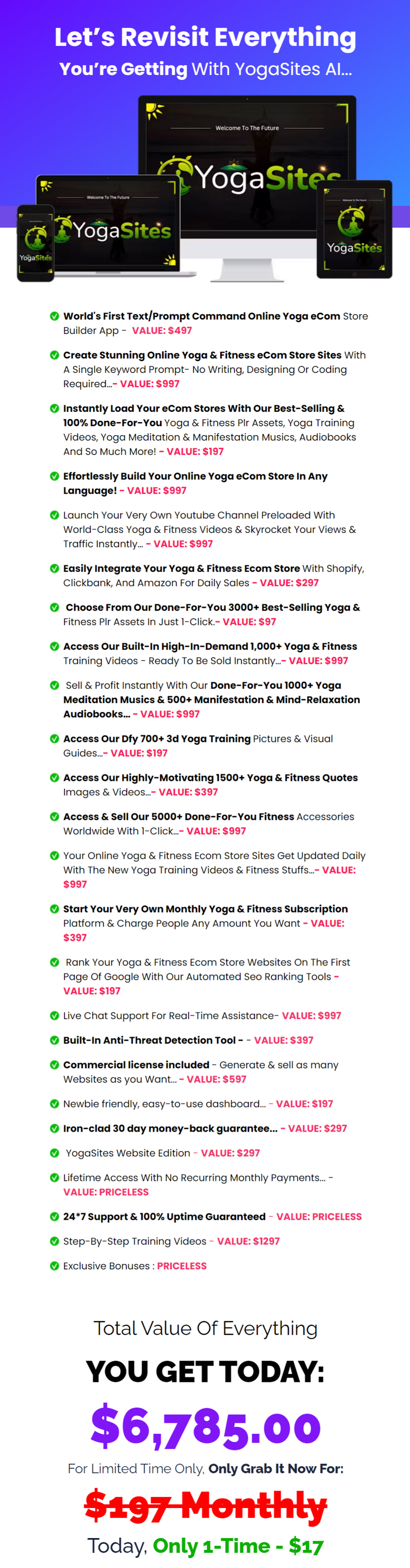 YogaSites-AI-Review-Pricing