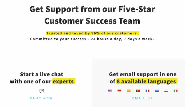 getresponse-customer-support GetResponse Customer Support gets an above 95% customer satisfaction rate