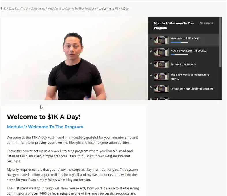 Creator Background and Credibility - 1k a Day Fast Track