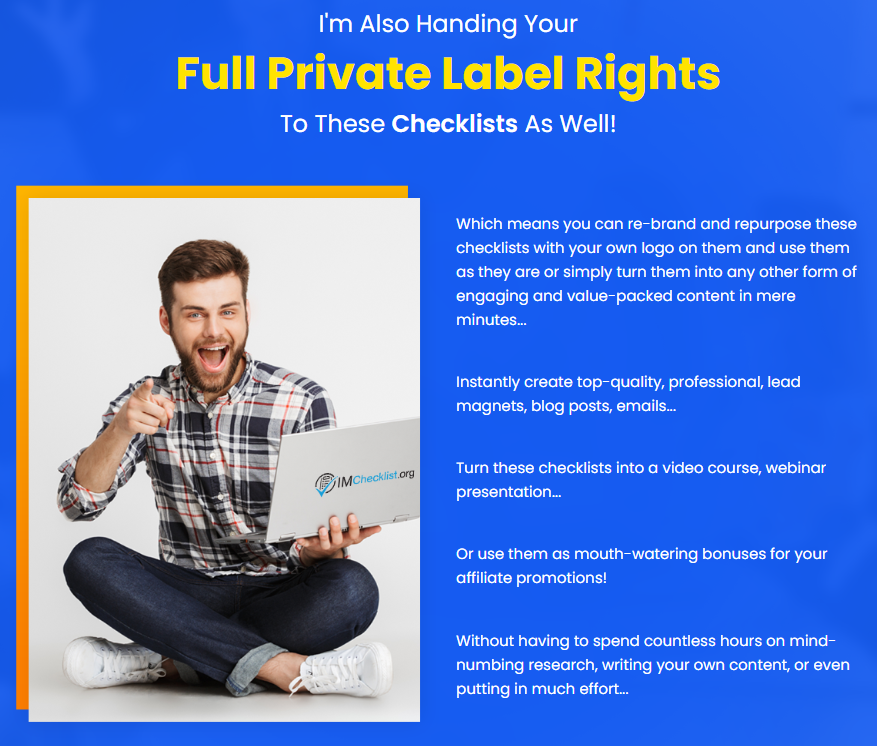 Private Label Rights (PLR) - IM Checklist Review